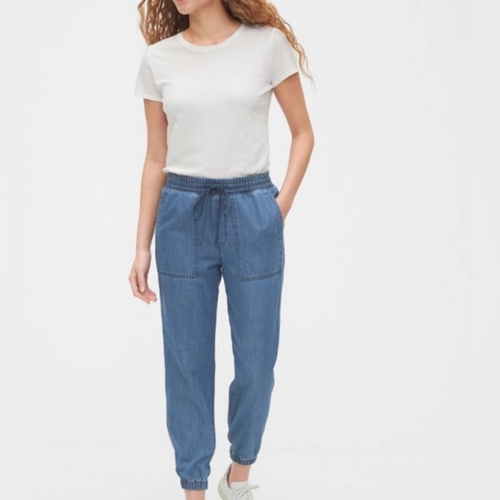 GAP Utility Jogger| Medindo Chambray/Denim Jogger, Pull on Pant, Size XL•••